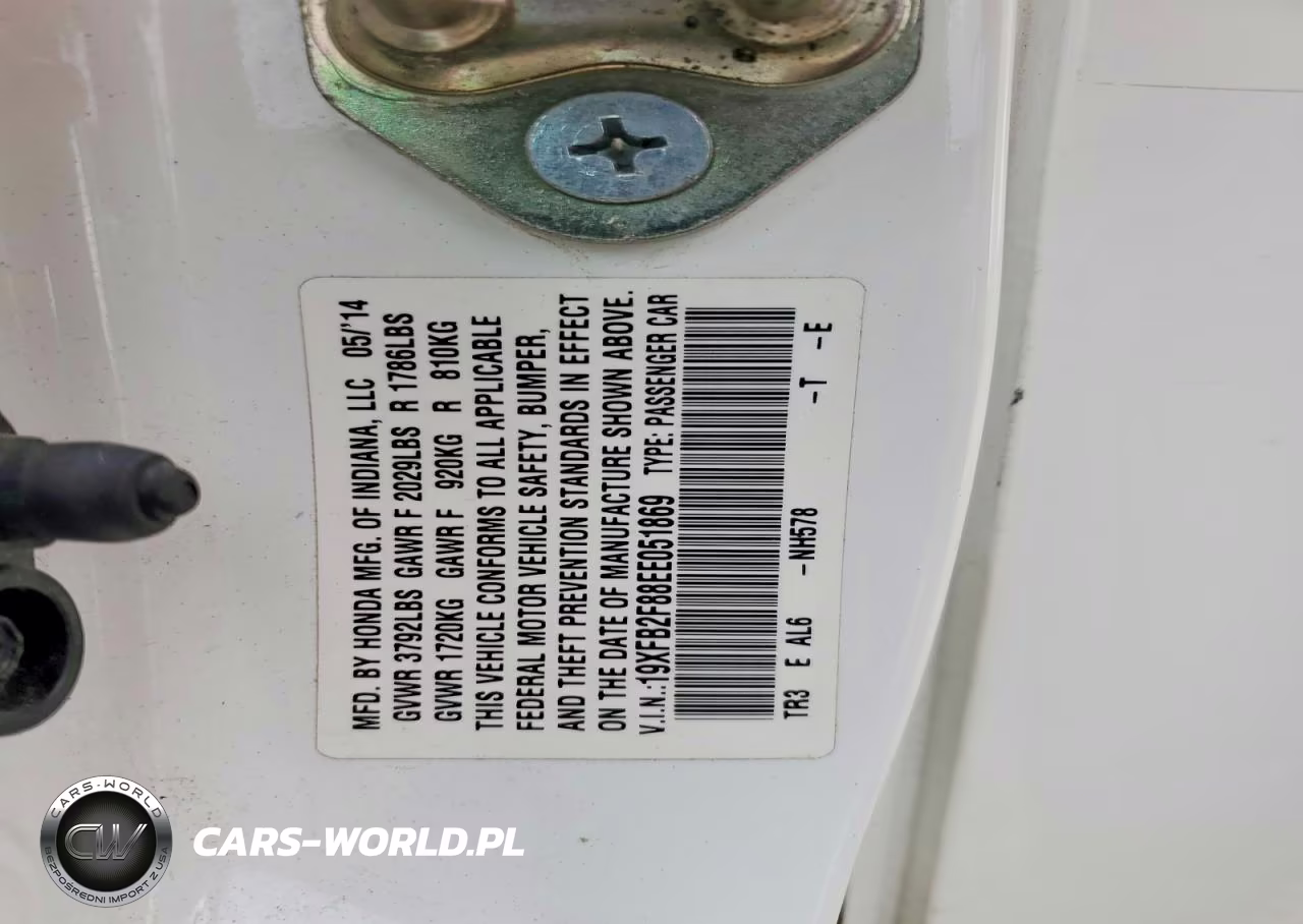 2014 Honda Civic Ex VIN:19XFB2F88EE051869 - 12