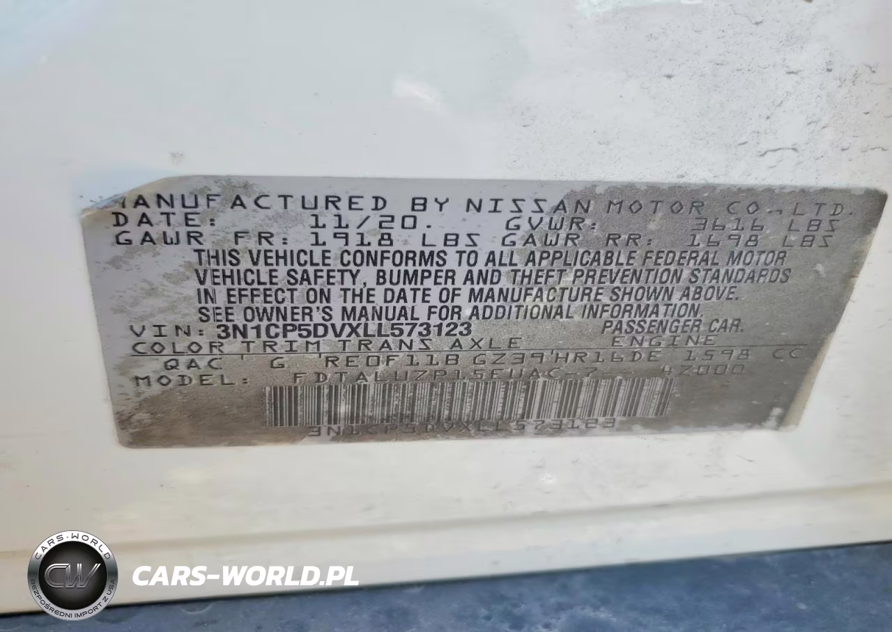 2020 Nissan Kicks Sr VIN:3N1CP5DVXLL573123 - 13