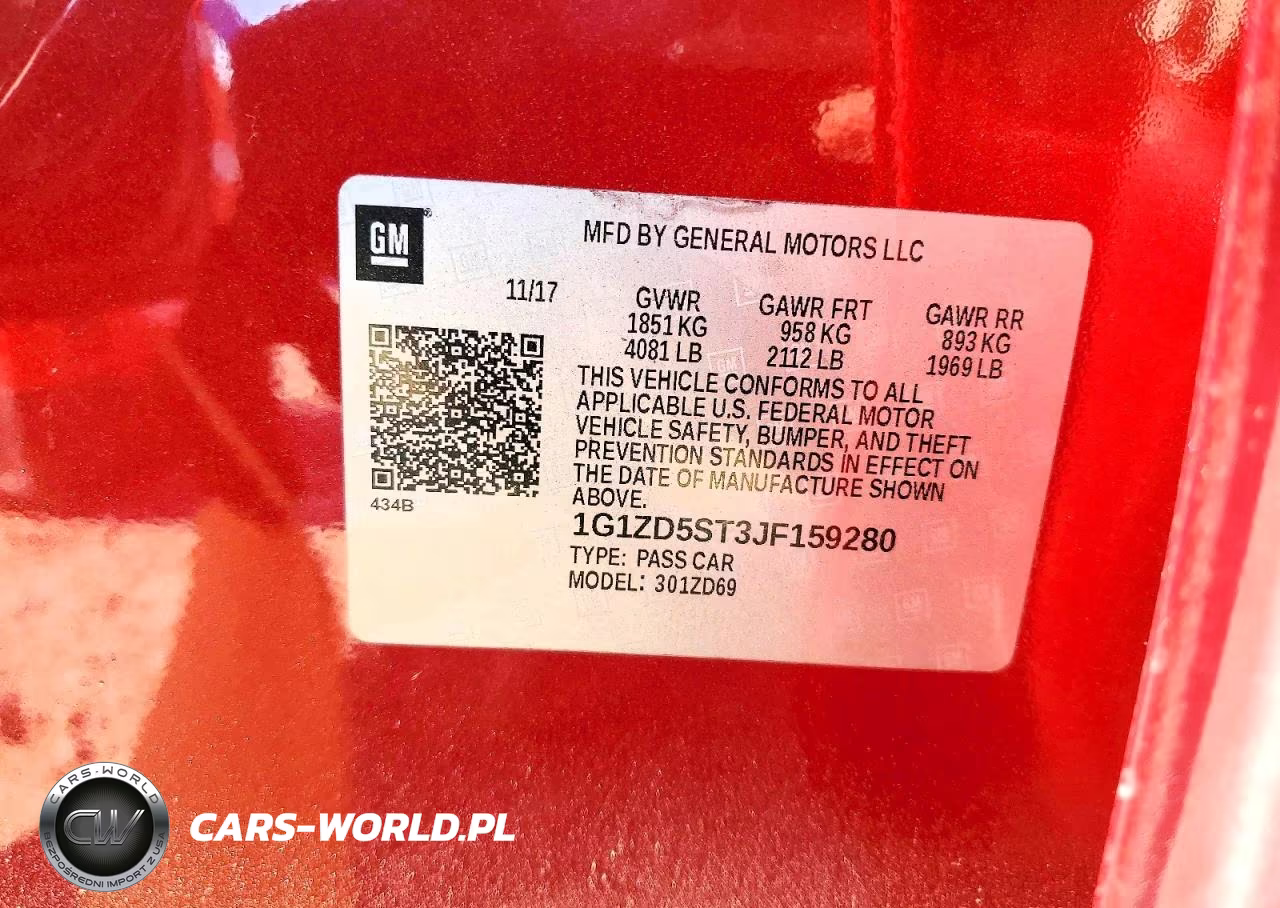 2018 Chevrolet Malibu Lt VIN:1G1ZD5ST3JF159280 - 12