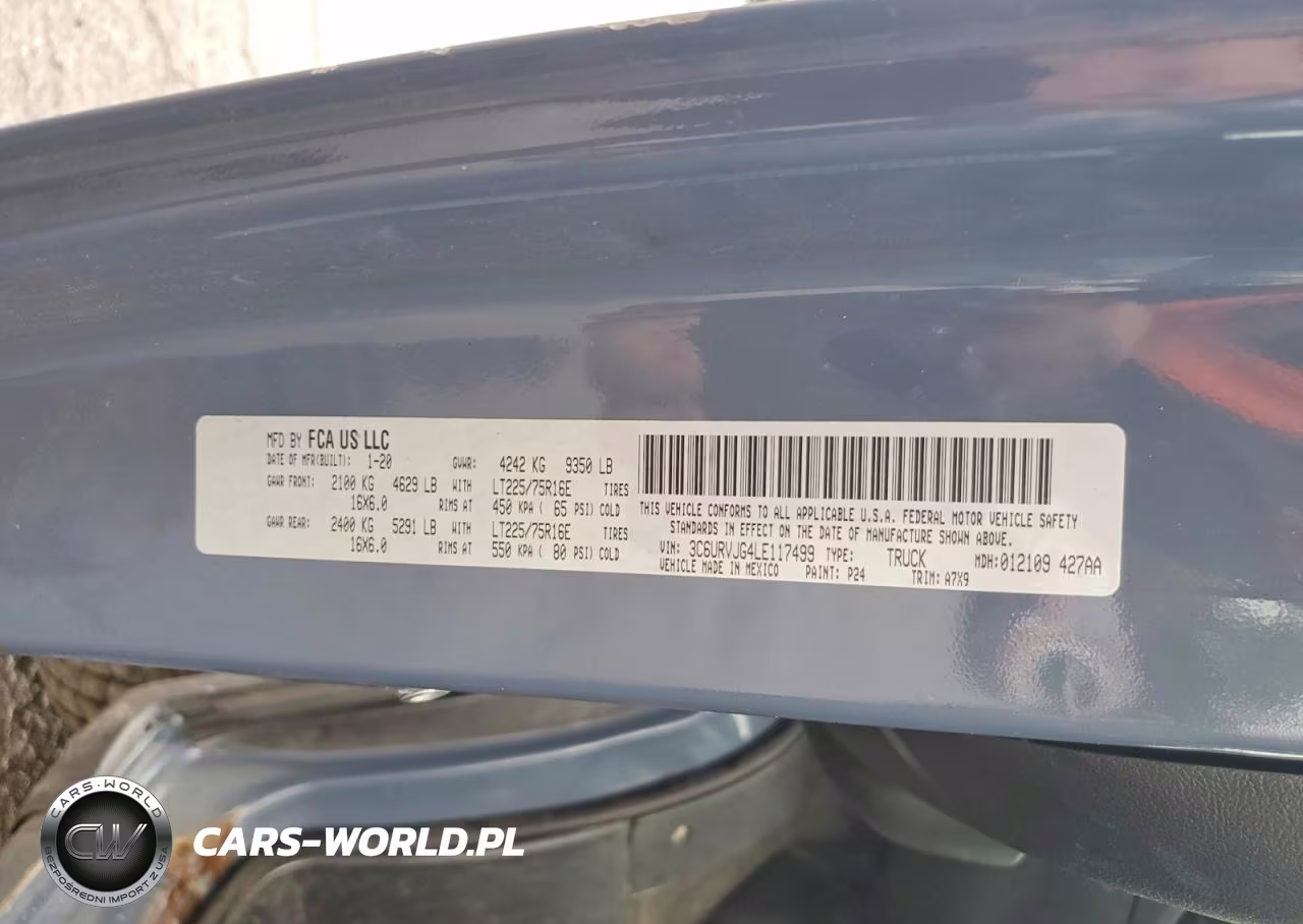 2020 Ram Promaster 3500 3500 High VIN:3C6URVJG4LE117499 - 13