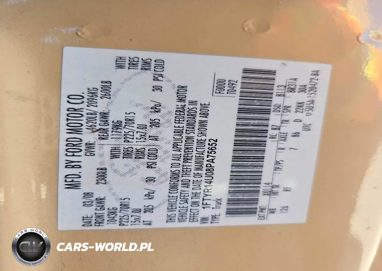 2008 Ford Ranger Super Cab VIN:1FTYR14U08PA75652 - 12
