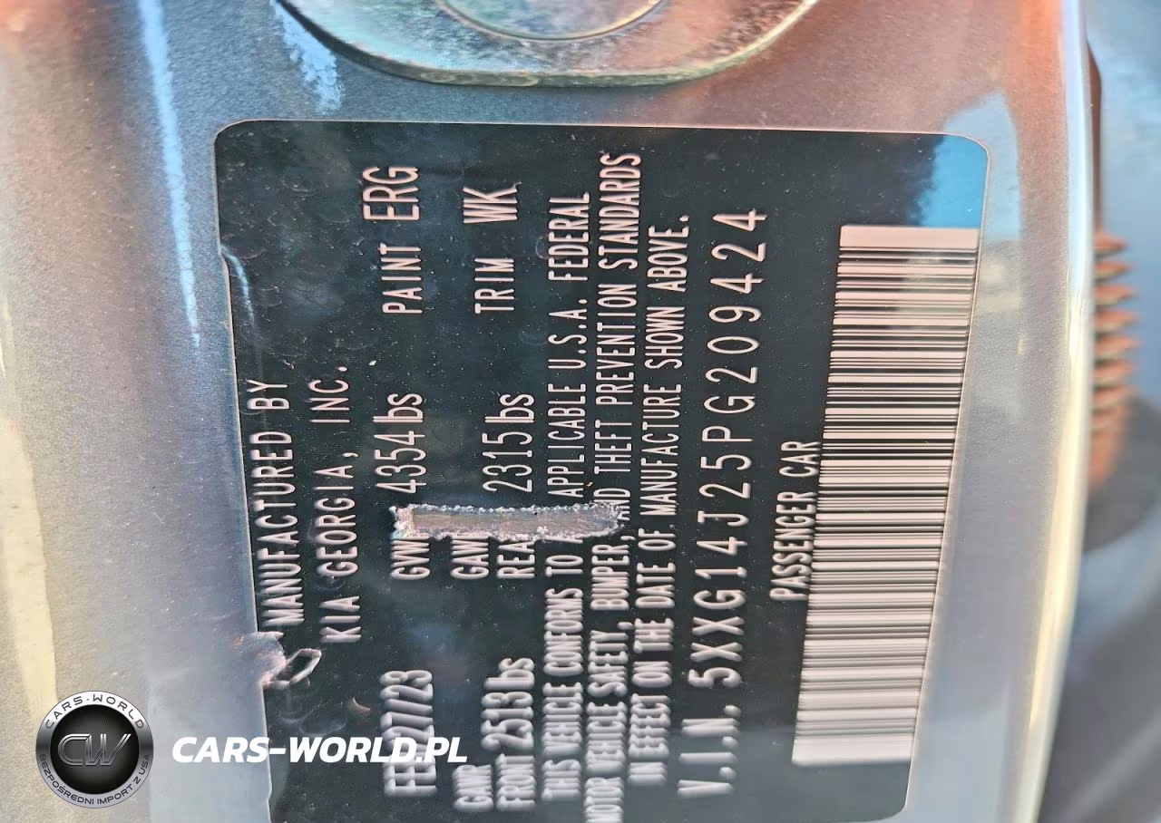 2023 Kia K5 Lxs VIN:5XXG14J25PG209424 - 12