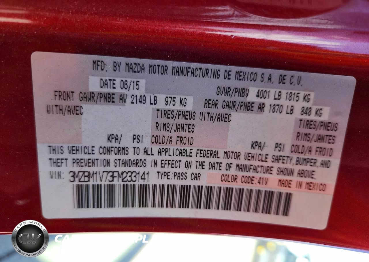 2015 Mazda 3 Touring VIN:3MZBM1V73FM233141 - 12