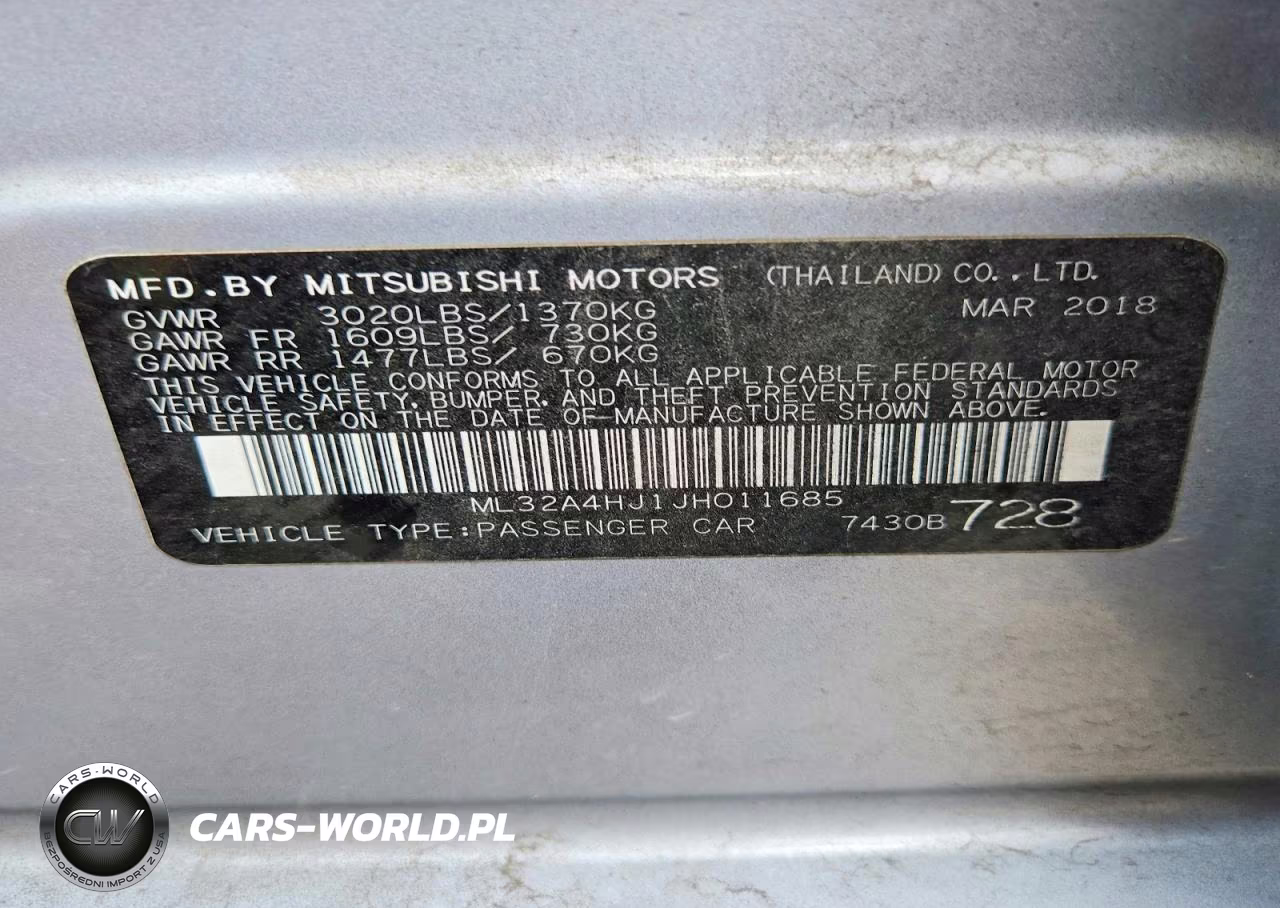 2018 Mitsubishi Mirage Se VIN:ML32A4HJ1JH011685 - 13