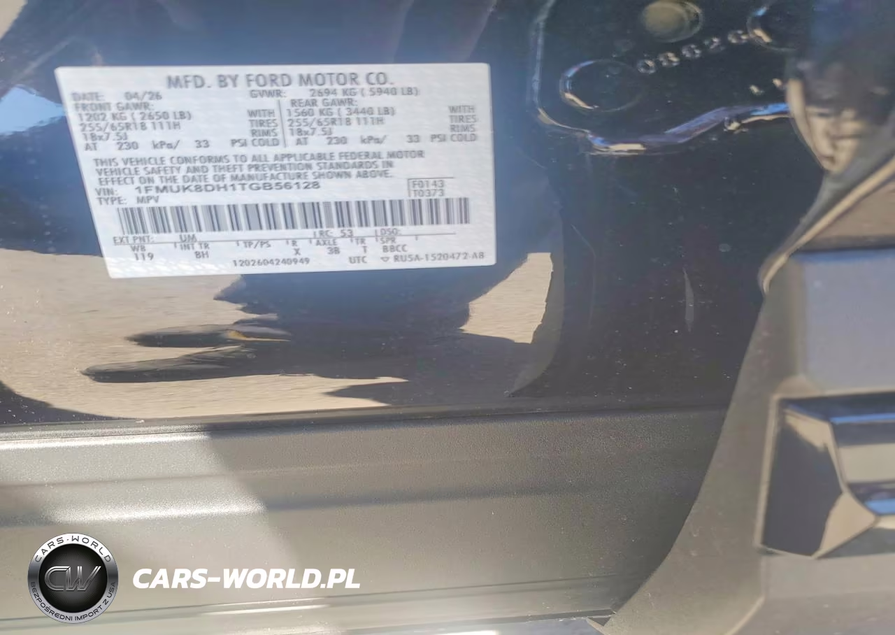2026 Ford Explorer Active VIN:1FMUK8DH1TGB56128 - 13