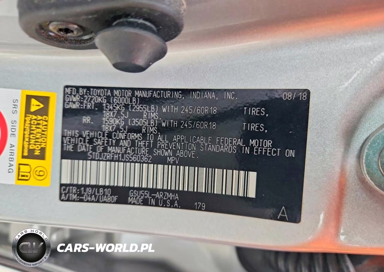 2018 Toyota Highlander Xle VIN:5TDJZRFH1JS560362 - 13