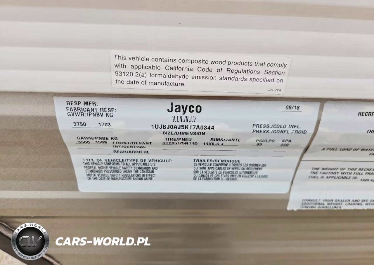 2019 Jayco Jay Flight VIN:1UJBJ0AJ5K17A0344 - 10