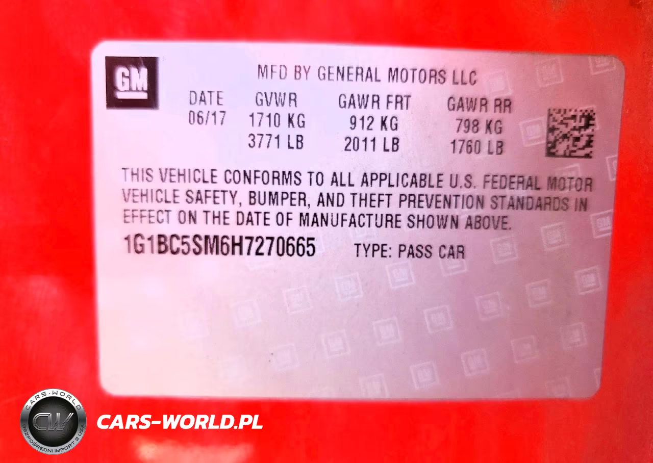 2017 Chevrolet Cruze Ls VIN:1G1BC5SM6H7270665 - 12