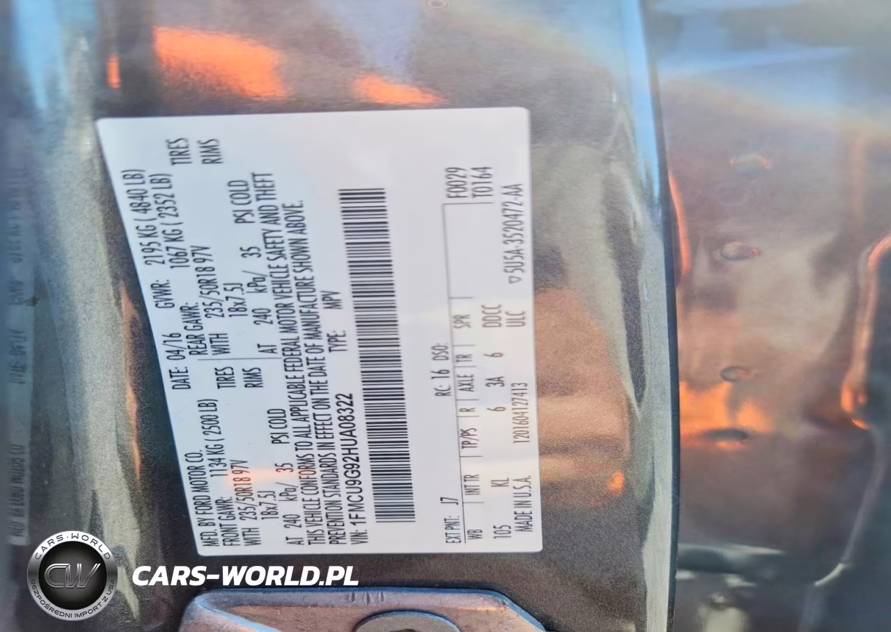 2017 Ford Escape Se VIN:1FMCU9G92HUA08322 - 13