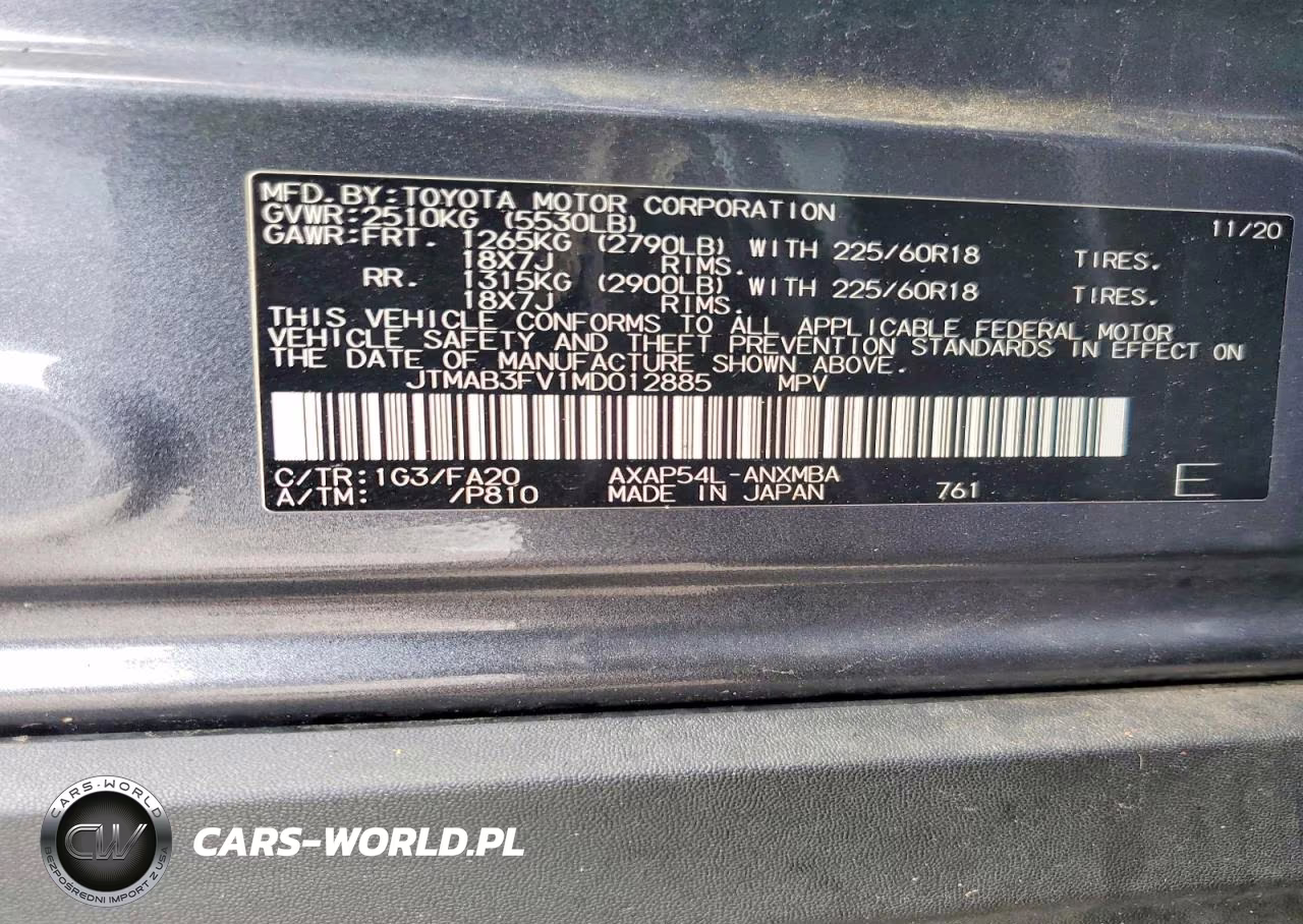 2021 Toyota Rav4 Prime Se VIN:JTMAB3FV1MD012885 - 12