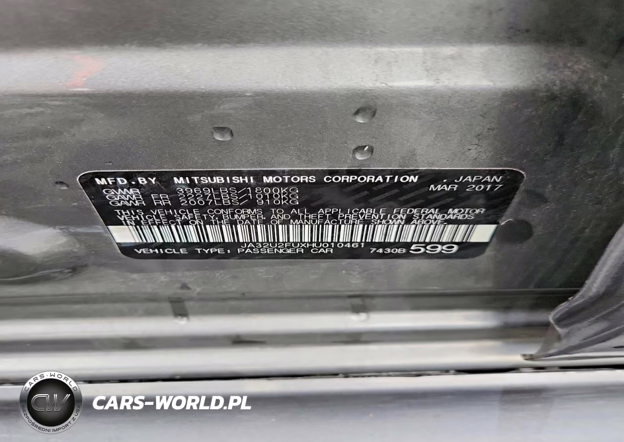 2017 Mitsubishi Lancer Es VIN:JA32U2FUXHU010461 - 12