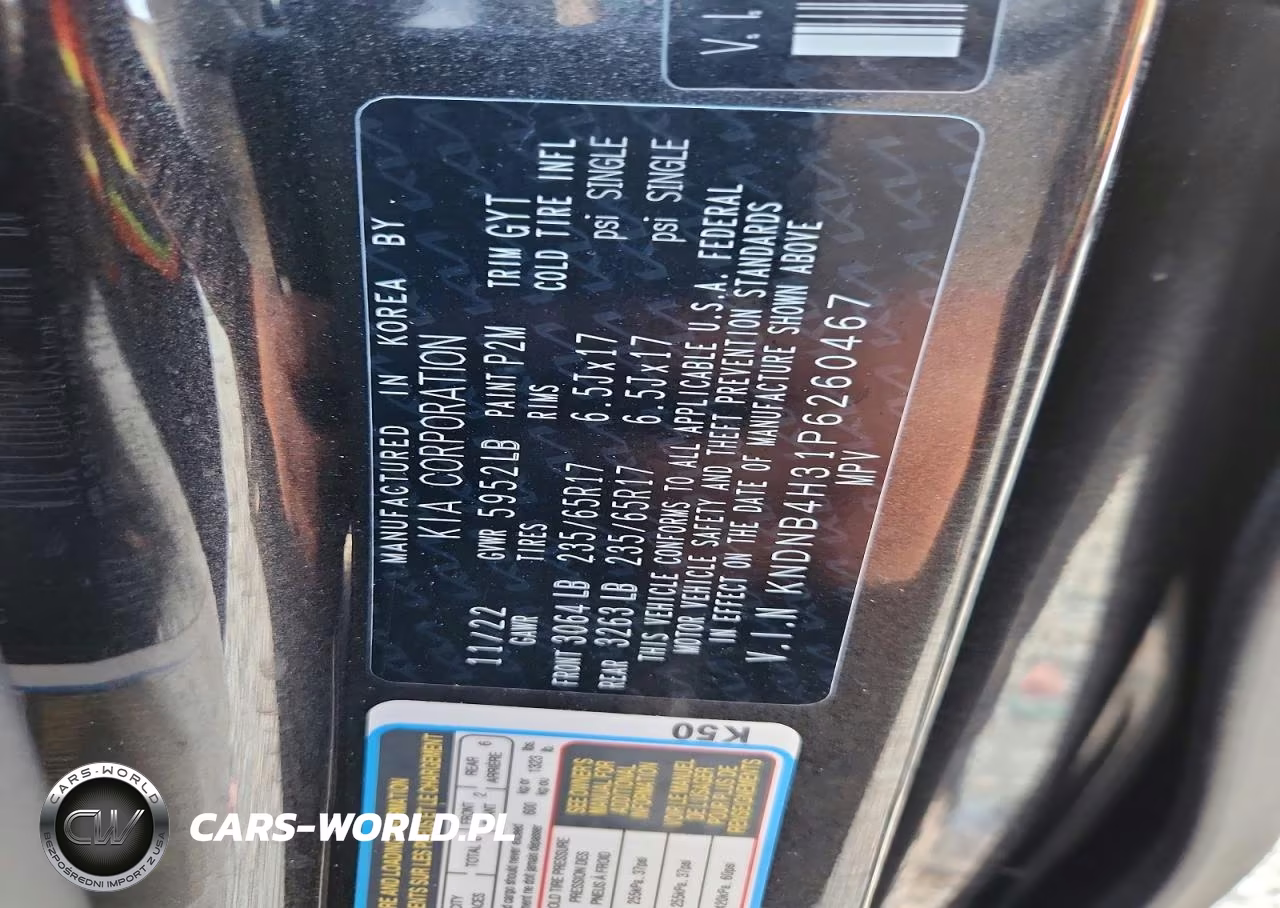 2023 Kia Carnival Lx VIN:KNDNB4H31P6260467 - 14
