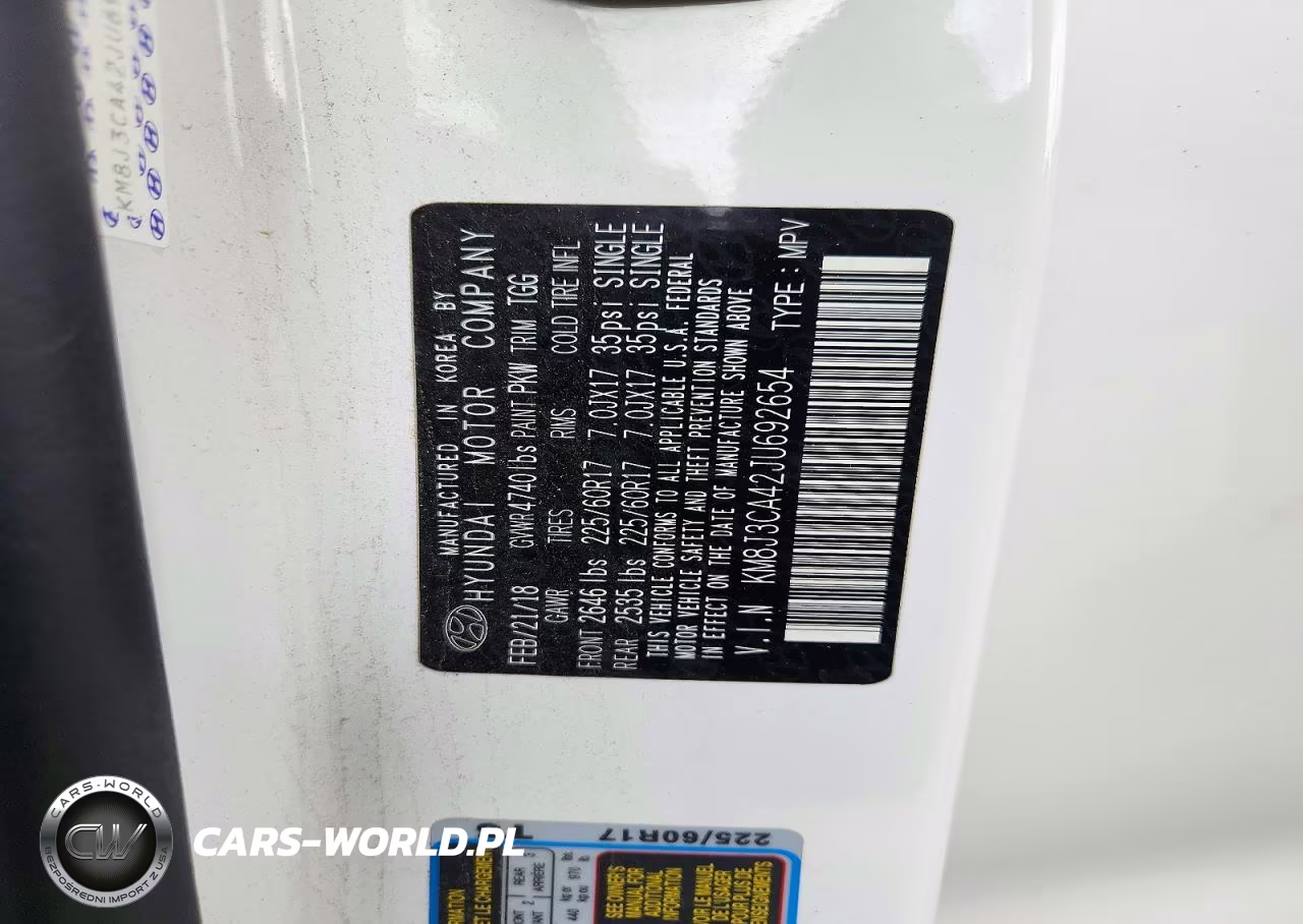 2018 Hyundai Tucson Sel VIN:KM8J3CA42JU692654 - 13