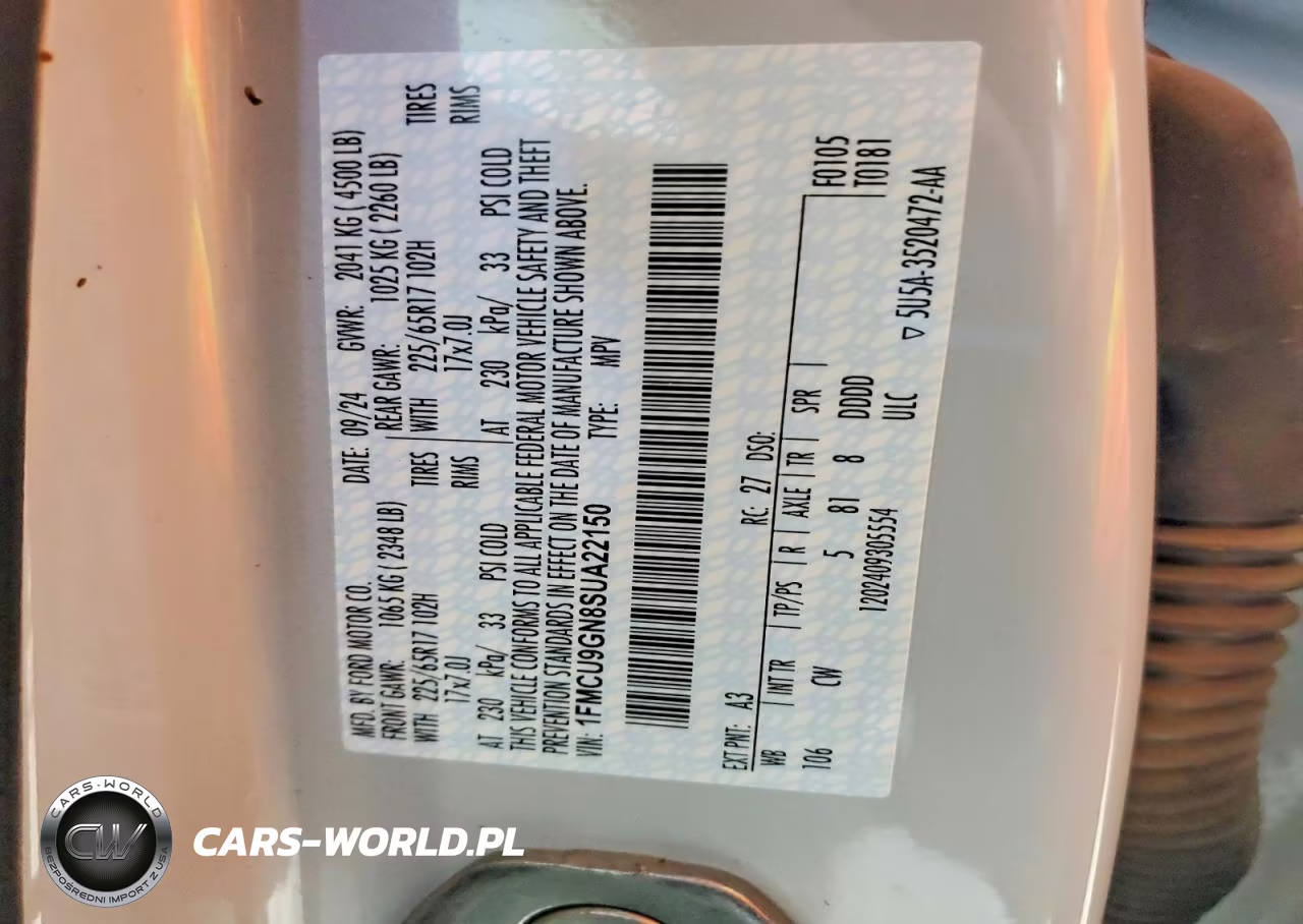 2025 Ford Escape Active VIN:1FMCU9GN8SUA22150 - 13
