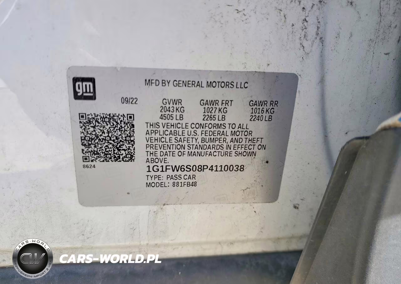 2023 Chevrolet Bolt Ev 1Lt VIN:1G1FW6S08P4110038 - 12