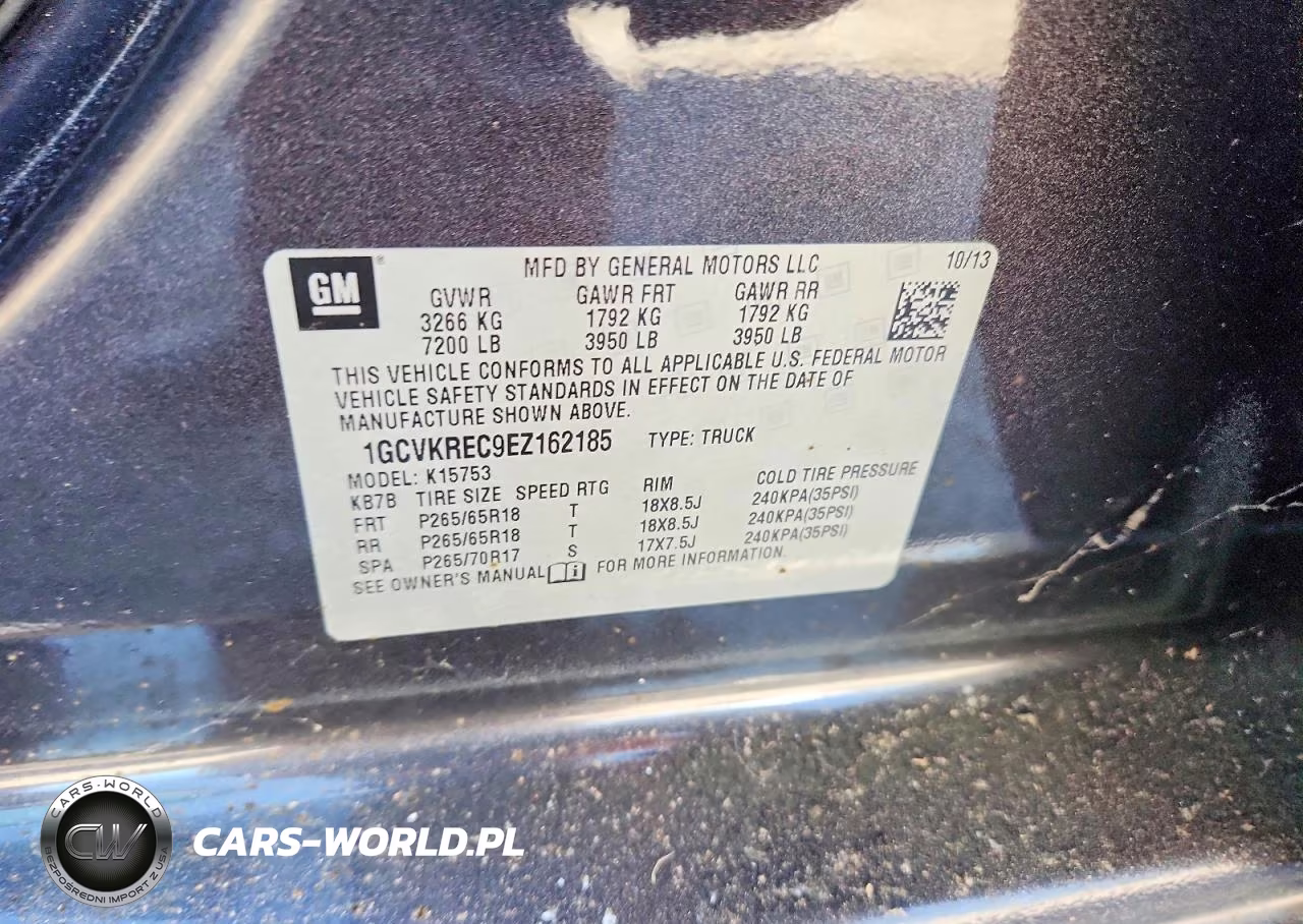2014 Chevrolet Silverado K1500 Lt VIN:1GCVKREC9EZ162185 - 12
