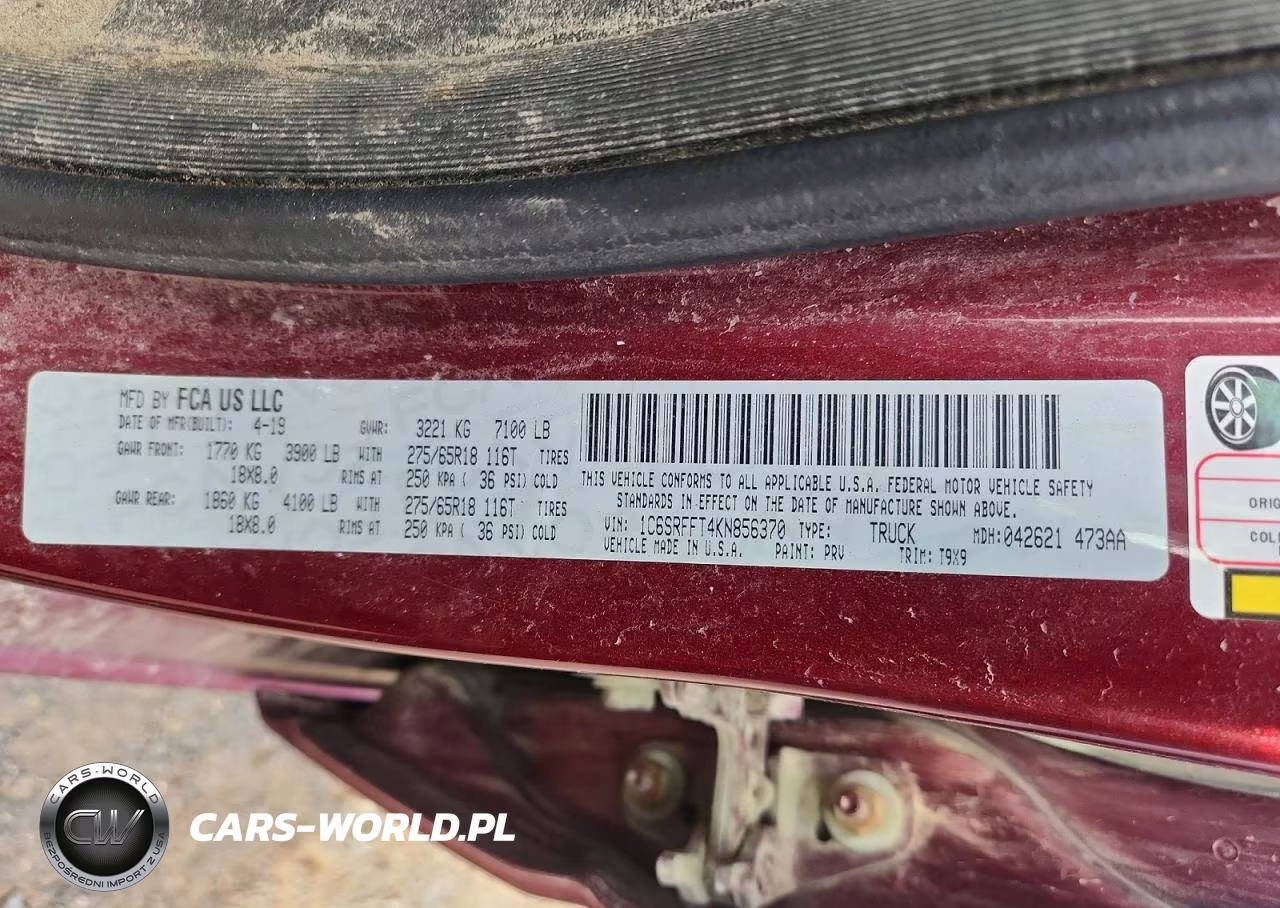 2019 Ram 1500 Big Horn-Lone Star VIN:1C6SRFFT4KN856370 - 12