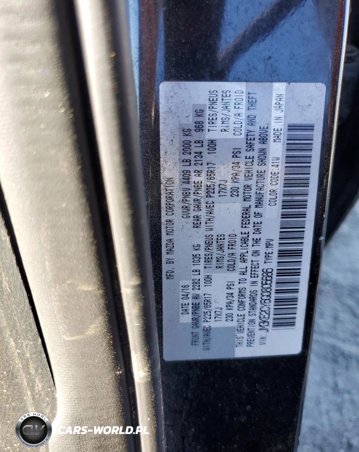 2016 Mazda Cx-5 Touring VIN:JM3KE2CY6G0805686 - 14