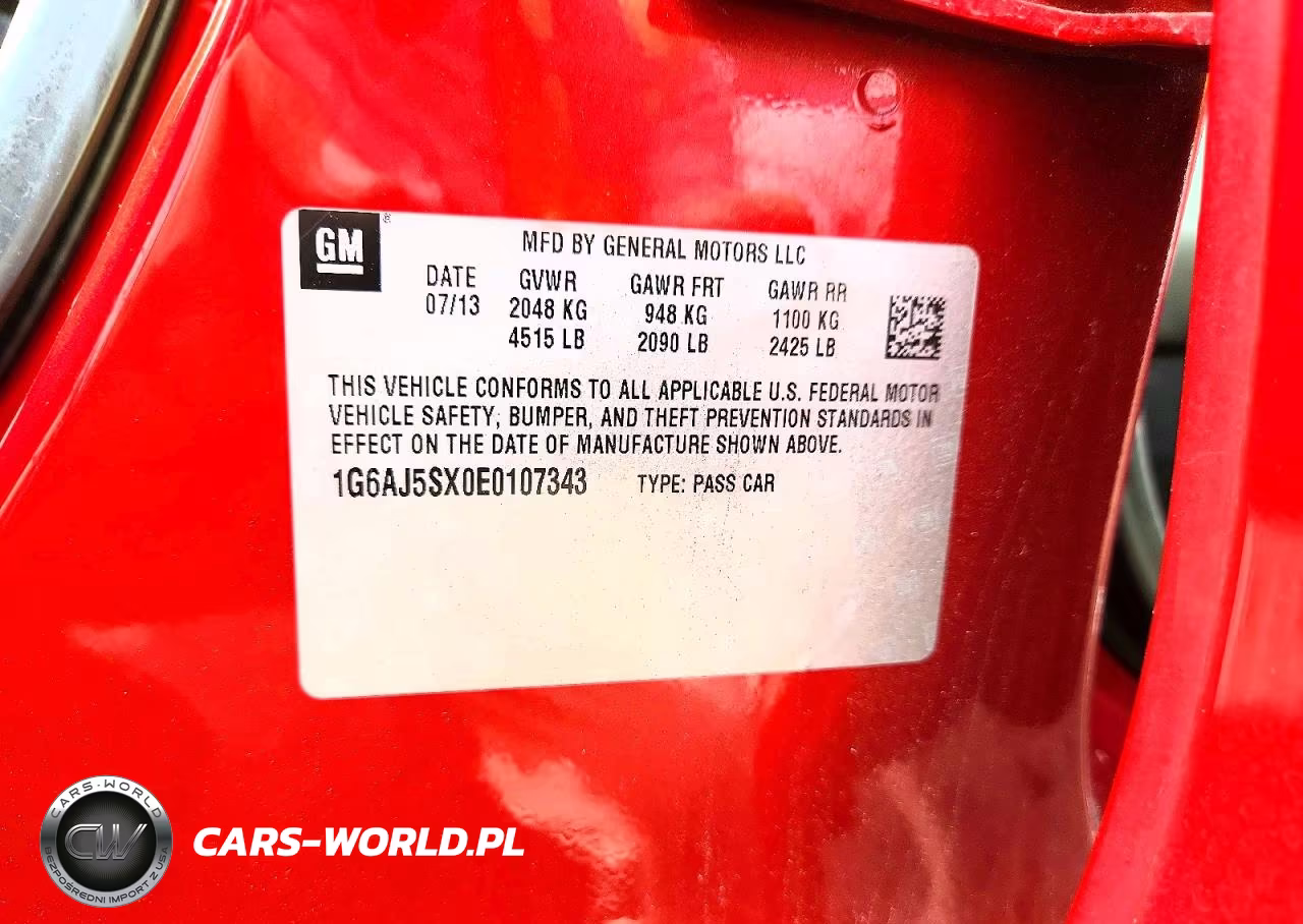 2014 Cadillac Ats Performance VIN:1G6AJ5SX0E0107343 - 12