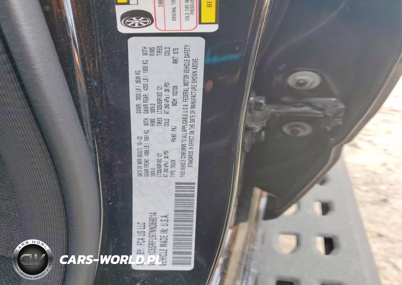 2022 Ram 1500 Trx VIN:1C6SRFU97NN369014 - 12