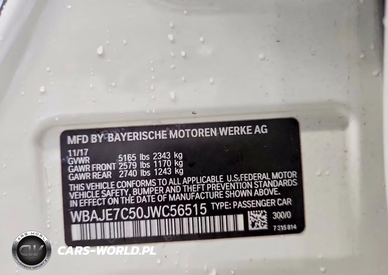 2018 BMW 540 Xi VIN:WBAJE7C50JWC56515 - 12