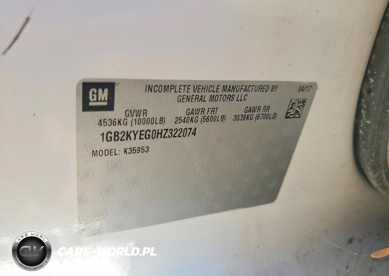 2017 Chevrolet Silverado K3500 VIN:1GB2KYEG0HZ322074 - 12