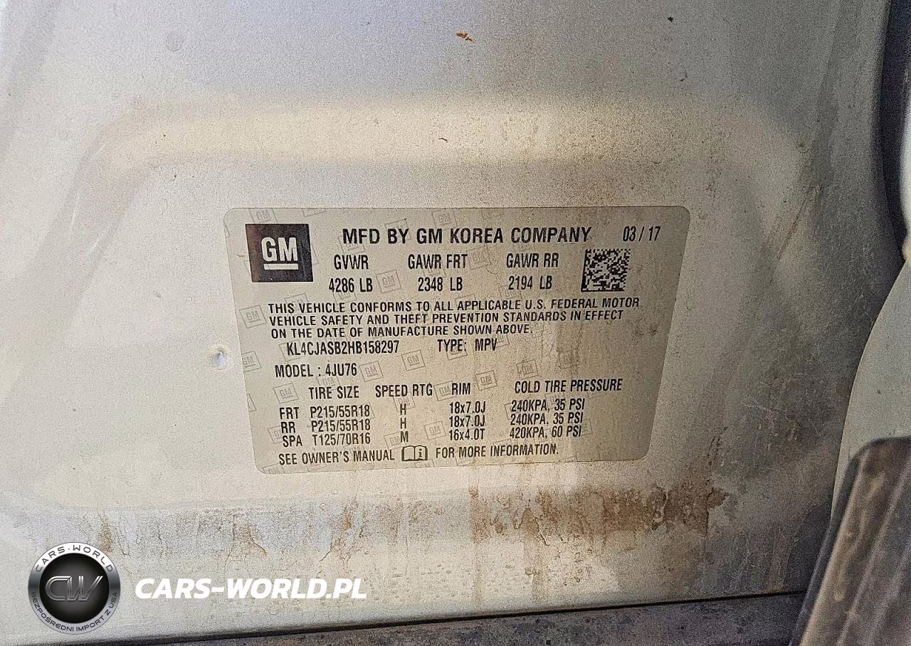2017 Buick Encore Preferred VIN:KL4CJASB2HB158297 - 12