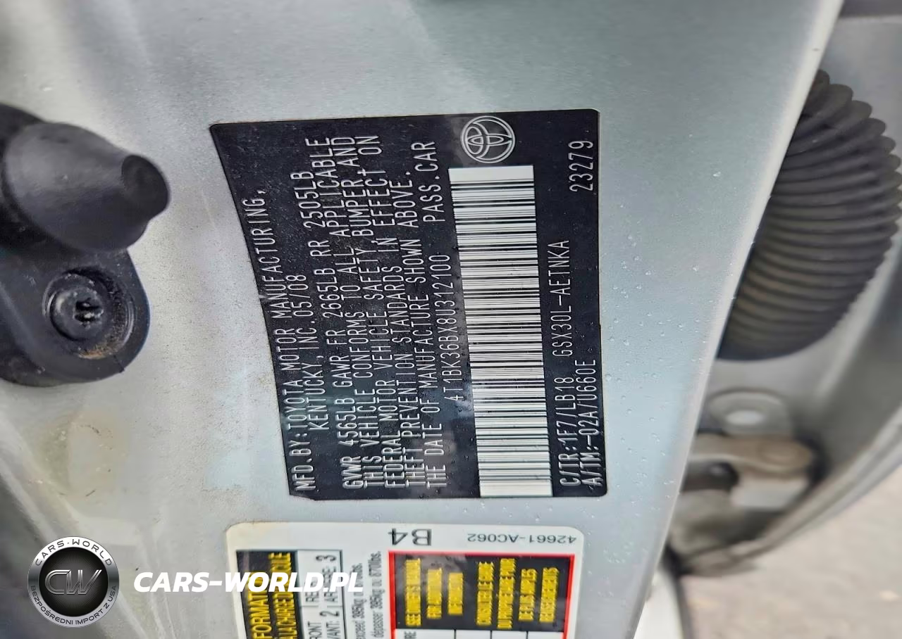2008 Toyota Avalon Touring VIN:4T1BK36BX8U312100 - 12