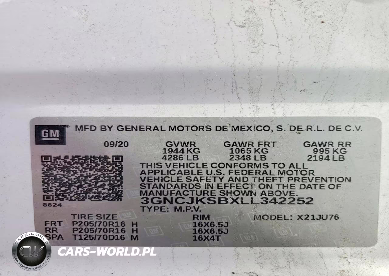 2020 Chevrolet Trax Ls VIN:3GNCJKSBXLL342252 - 13