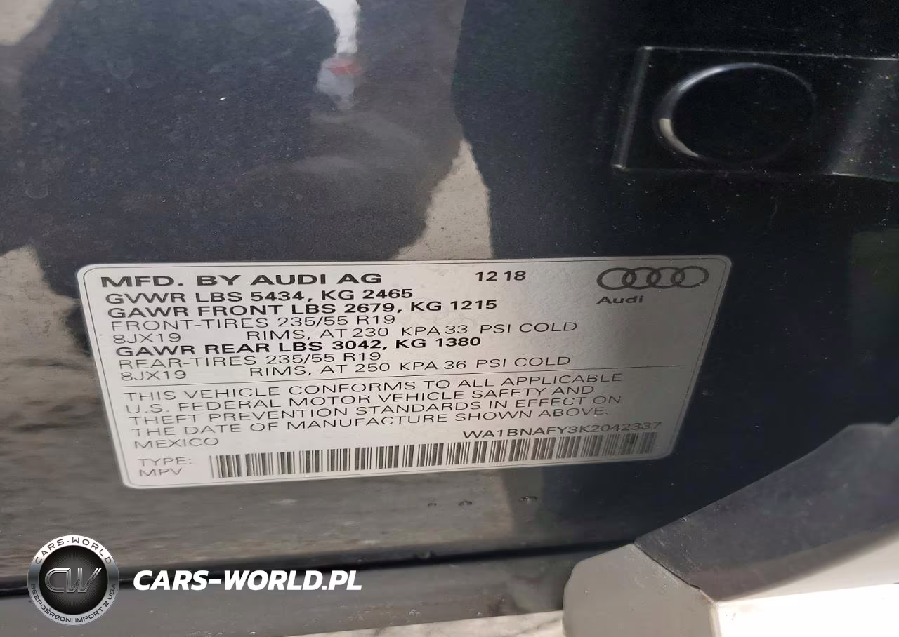 2019 Audi Q5 Premium Plus VIN:WA1BNAFY3K2042337 - 13