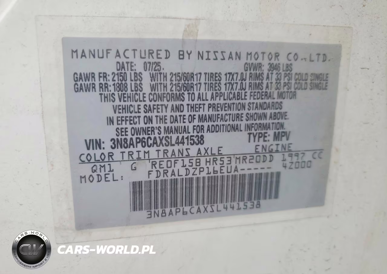 2025 Nissan Kicks Sv VIN:3N8AP6CAXSL441538 - 13