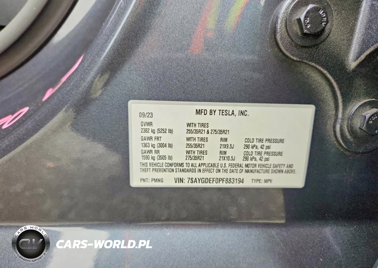 2023 Tesla Model Y VIN:7SAYGDEF0PF883194 - 13