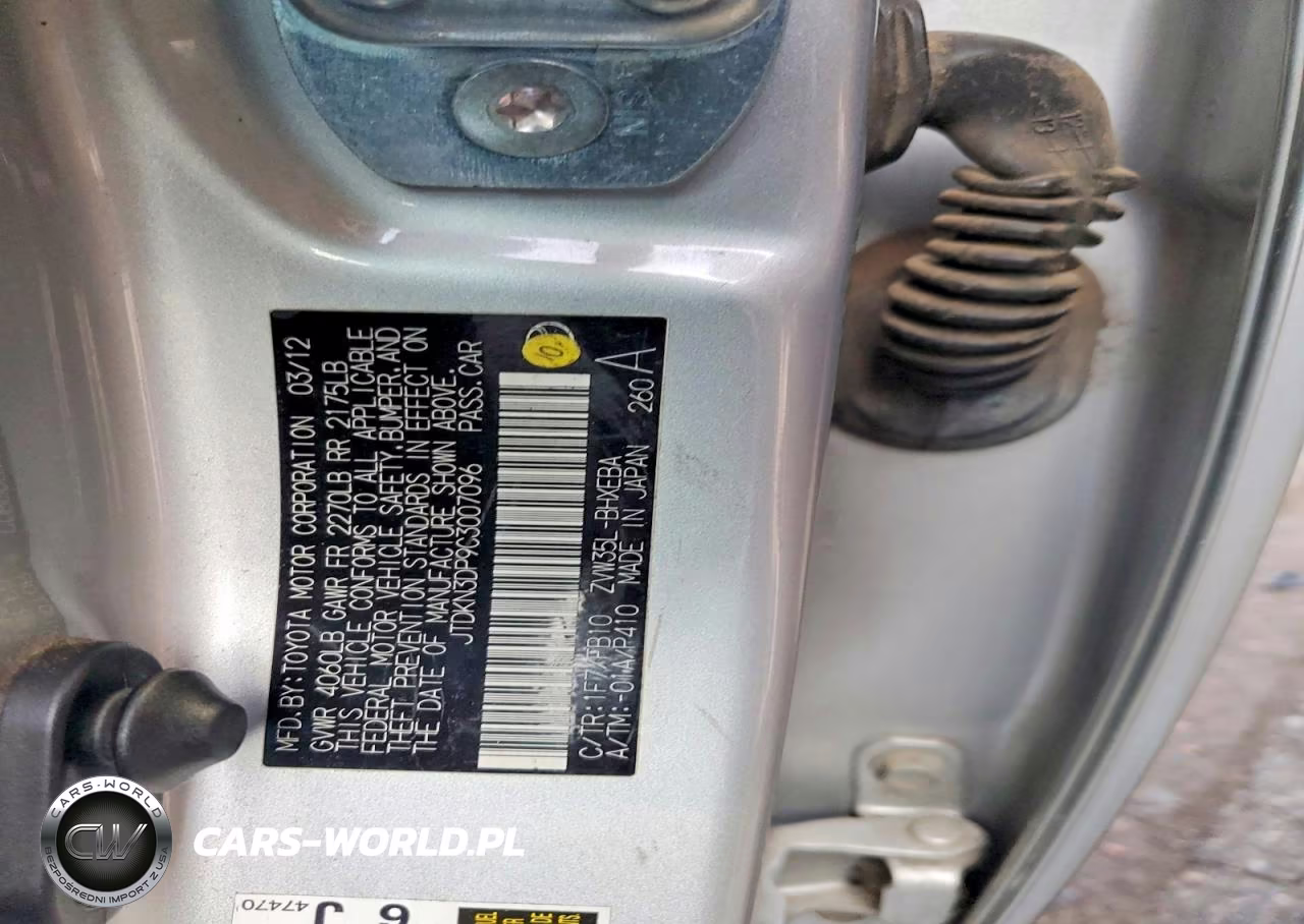 2012 Toyota Prius Plug-In Hybrid Base VIN:JTDKN3DP9C3007096 - 12