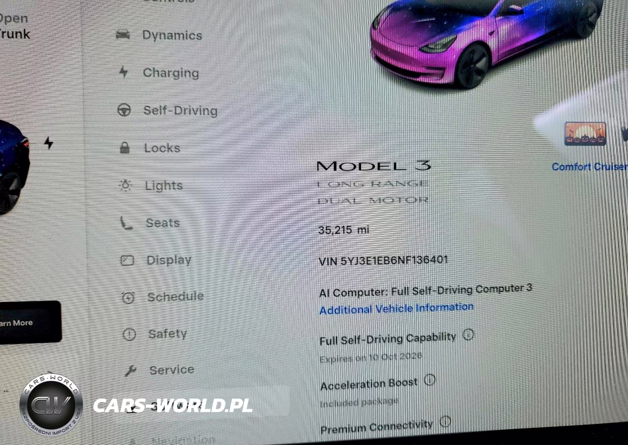 2022 Tesla Model 3 VIN:5YJ3E1EB6NF136401 - 9