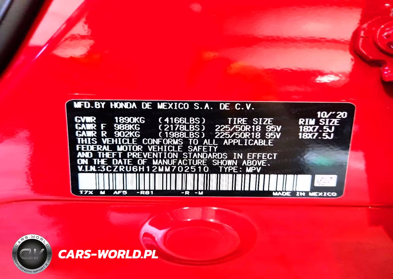 2021 Honda Hr-V Sport VIN:3CZRU6H12MM702510 - 13