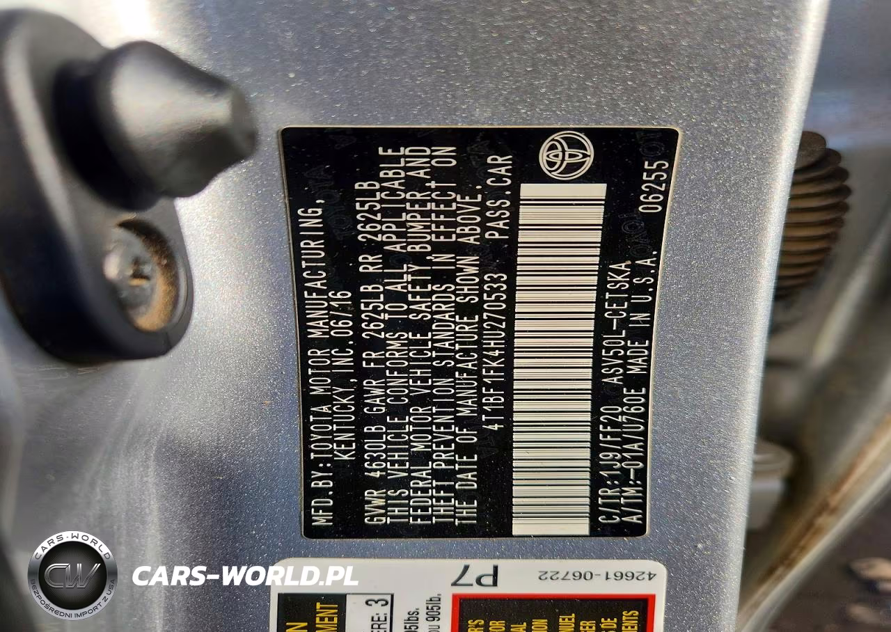 2017 Toyota Camry Se VIN:4T1BF1FK4HU270533 - 13