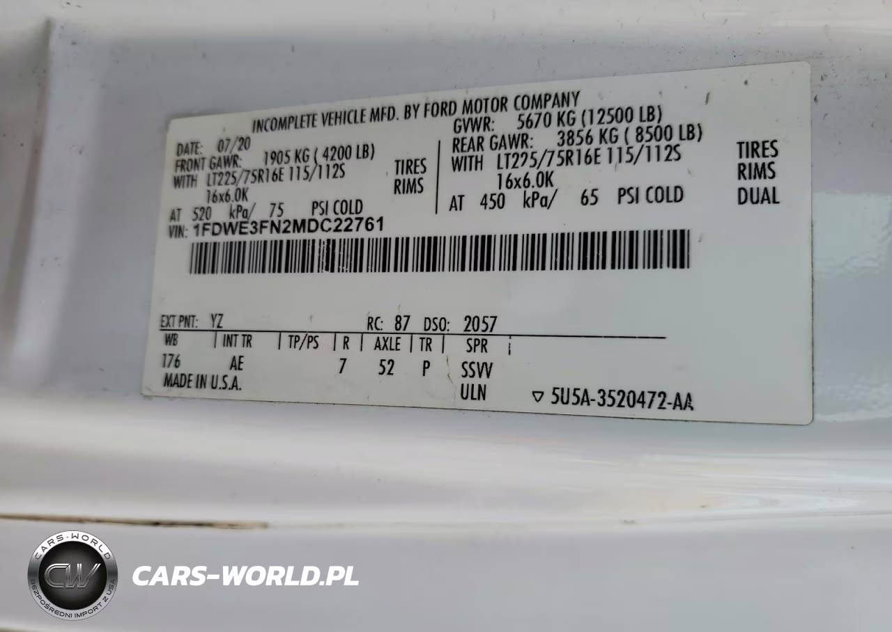 2021 Ford Econoline - Box Truck VIN:1FDWE3FN2MDC22761 - 13