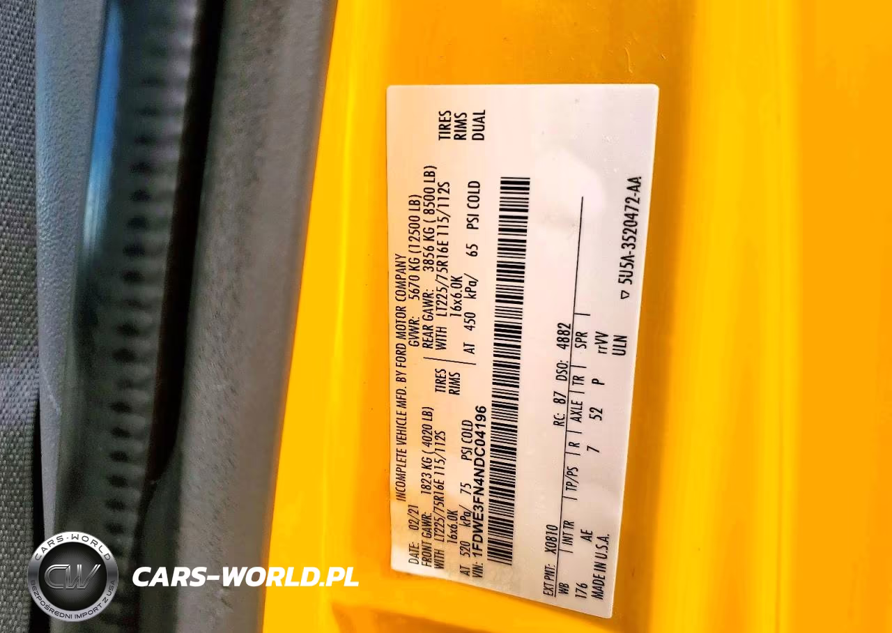 2022 Ford Econoline - Box Truck VIN:1FDWE3FN4NDC04196 - 13