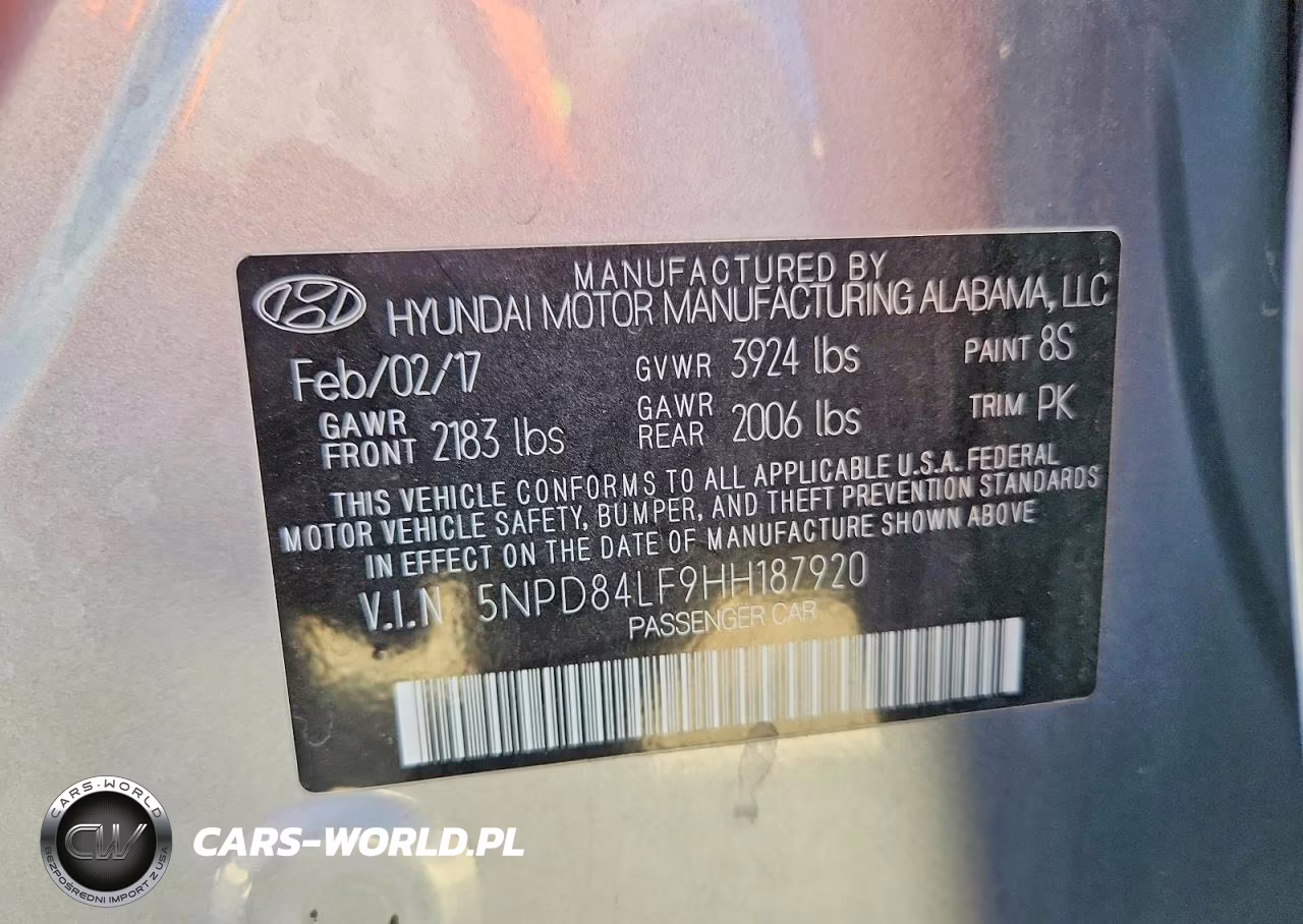 2017 Hyundai Elantra Se VIN:5NPD84LF9HH187920 - 12