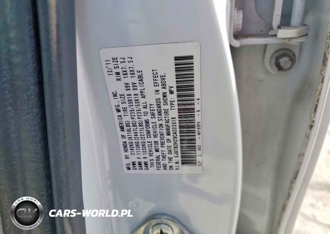 2012 Acura Rdx VIN:5J8TB2H29CA003519 - 13