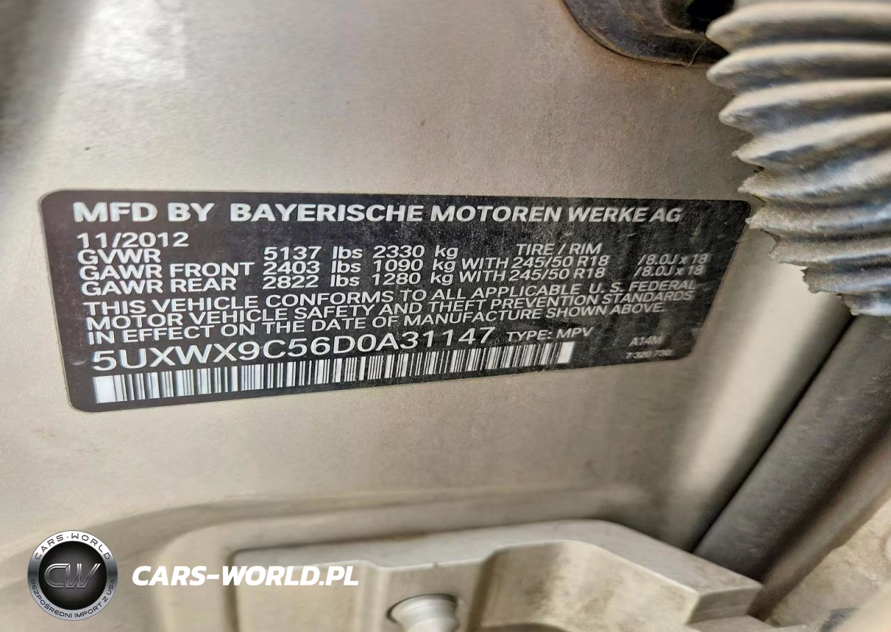 2013 BMW X3 xDrive28I VIN:5UXWX9C56D0A31147 - 14