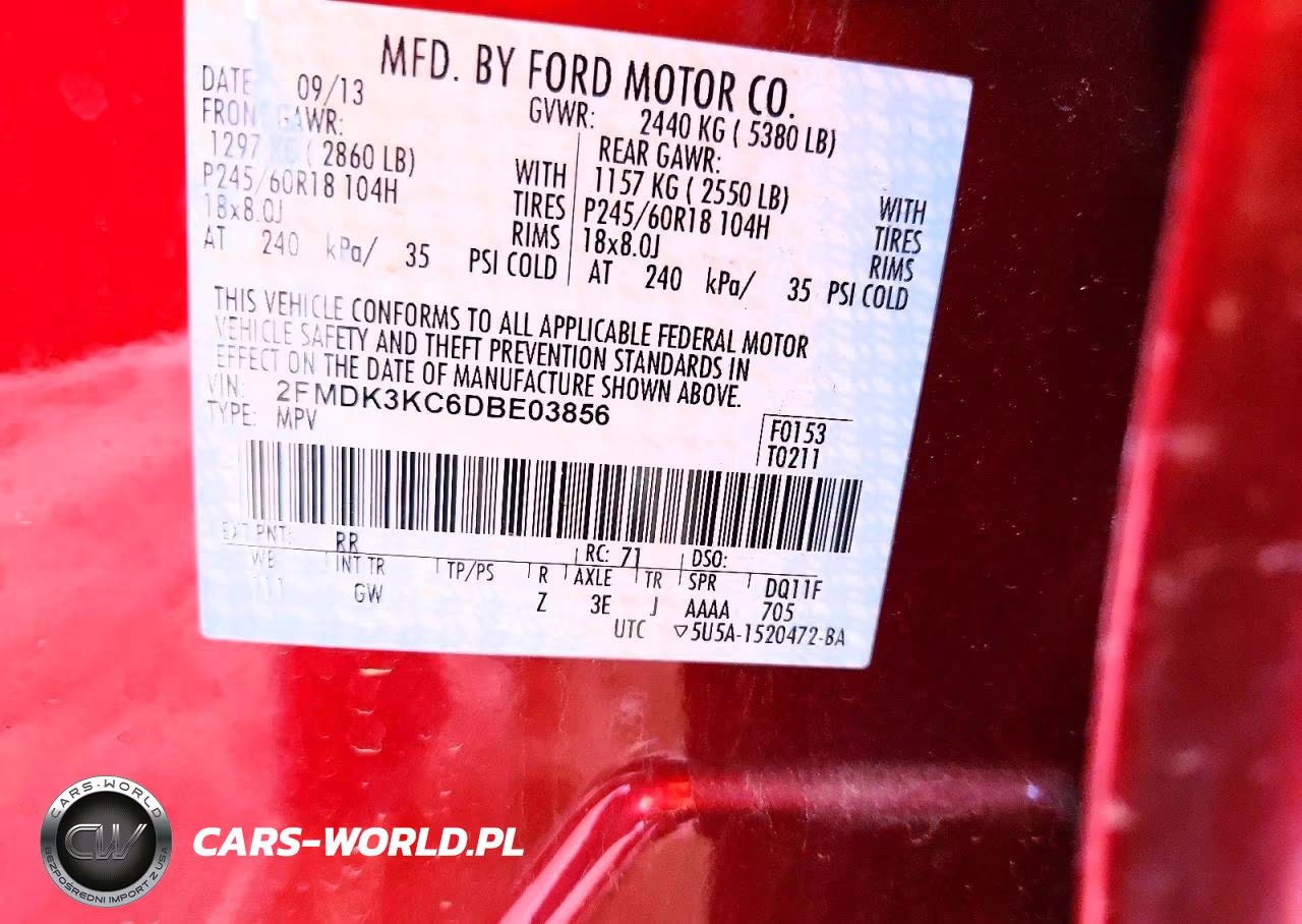 2013 Ford Edge Limited VIN:2FMDK3KC6DBE03856 - 14