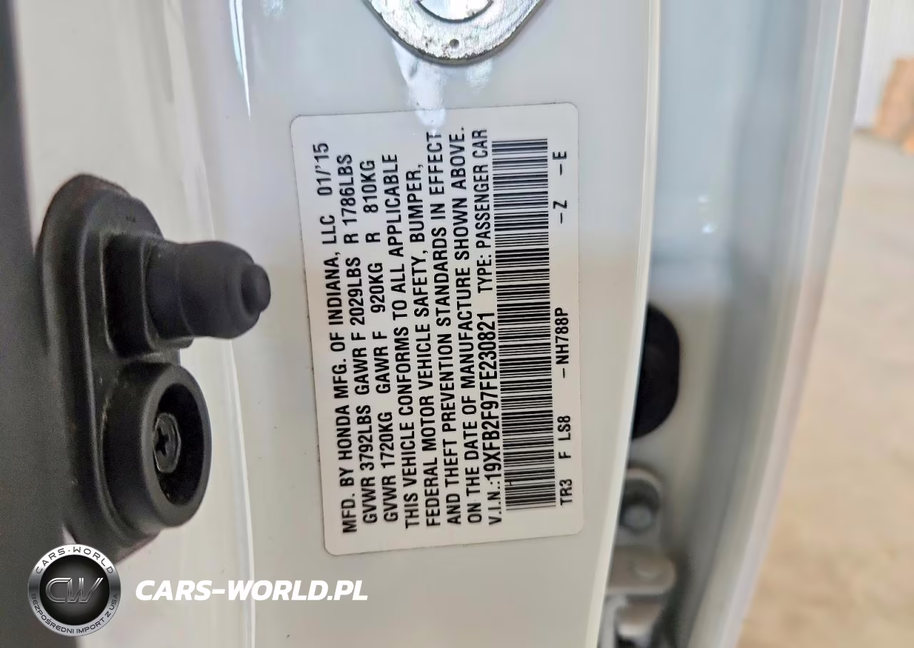 2015 Honda Civic Exl VIN:19XFB2F97FE230821 - 13