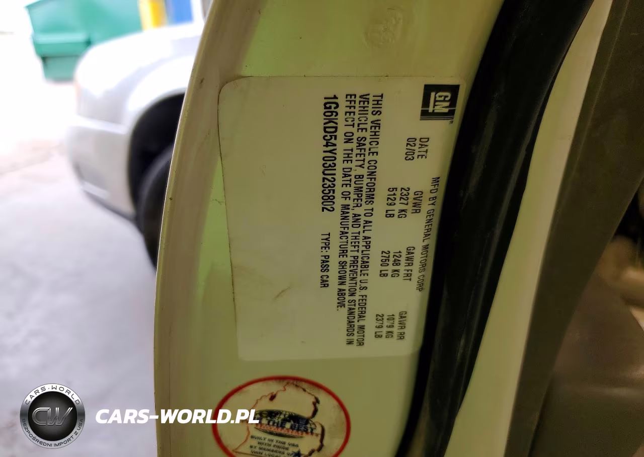 2003 Cadillac Deville VIN:1G6KD54Y03U235802 - 12