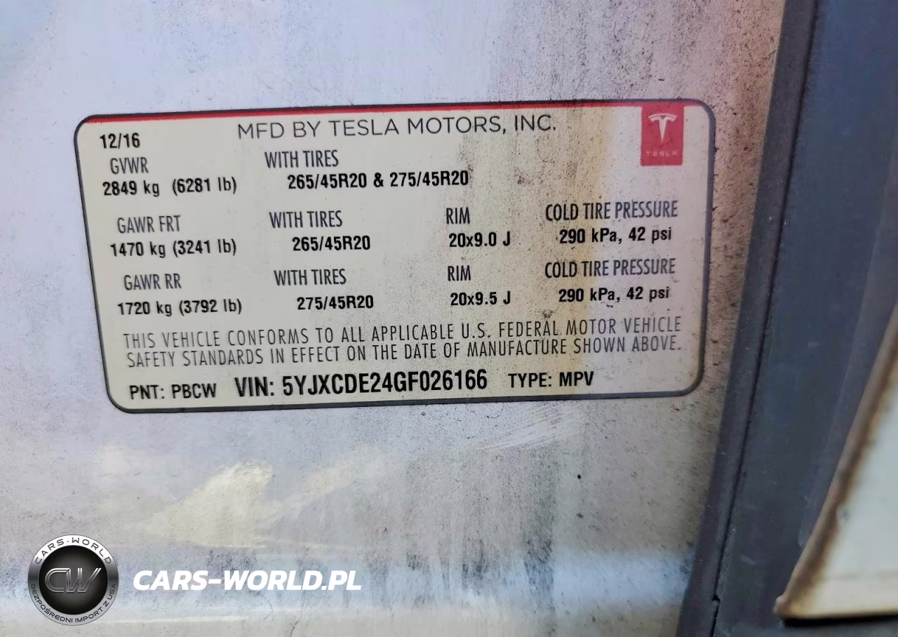 2016 Tesla Model X VIN:5YJXCDE24GF026166 - 13