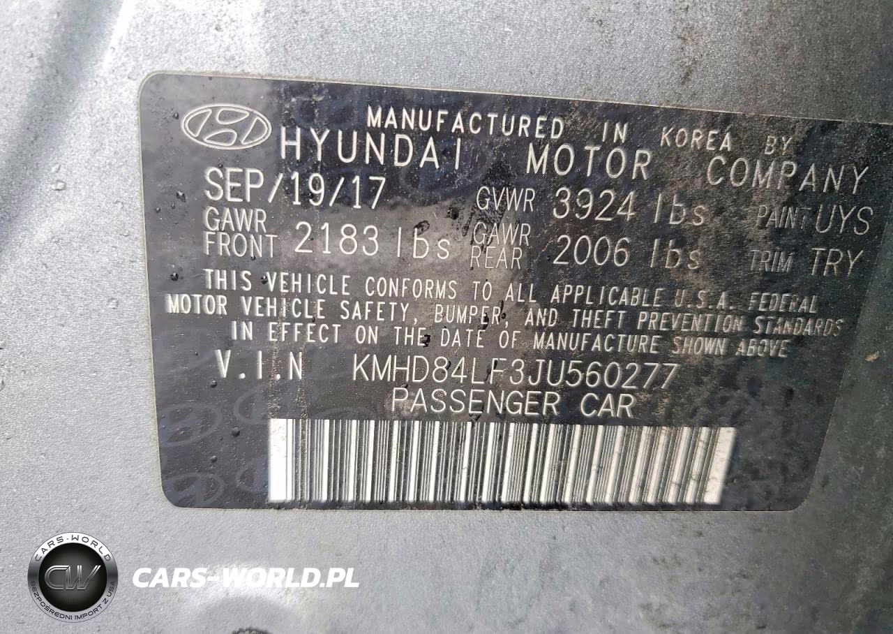 2018 Hyundai Elantra Sel VIN:KMHD84LF3JU560277 - 13