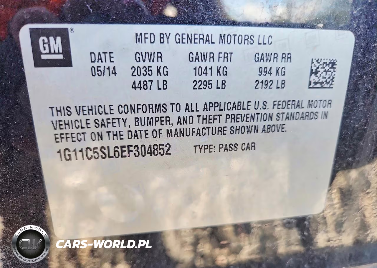 2014 Chevrolet Malibu 1Lt VIN:1G11C5SL6EF304852 - 13