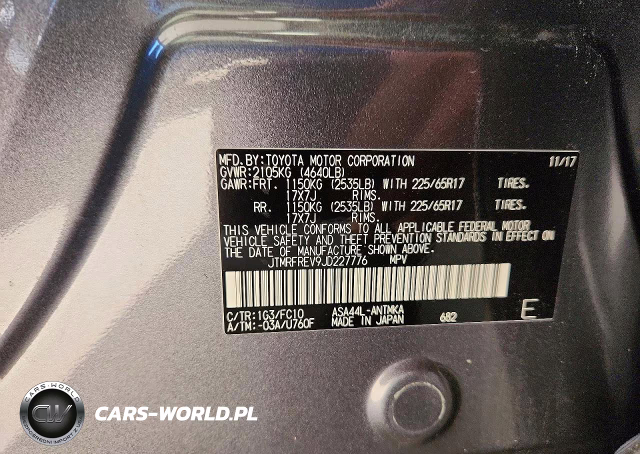 2018 Toyota Rav4 Xle VIN:JTMRFREV9JD227776 - 14