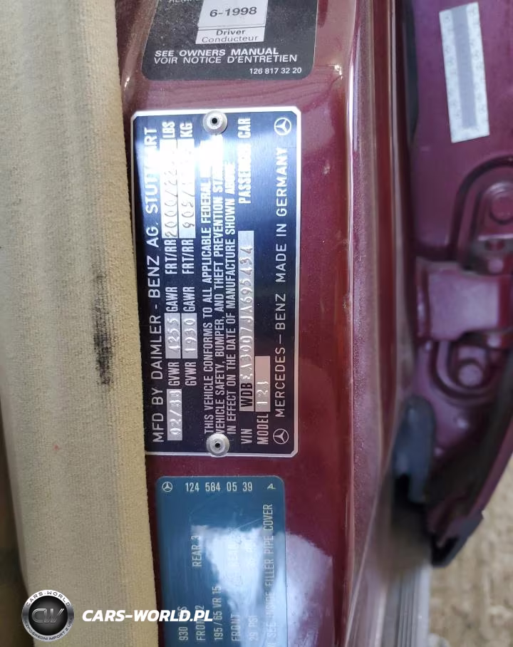 1988 Mercedes-Benz 300 E VIN:WDBEA30D7JA695434 - 13