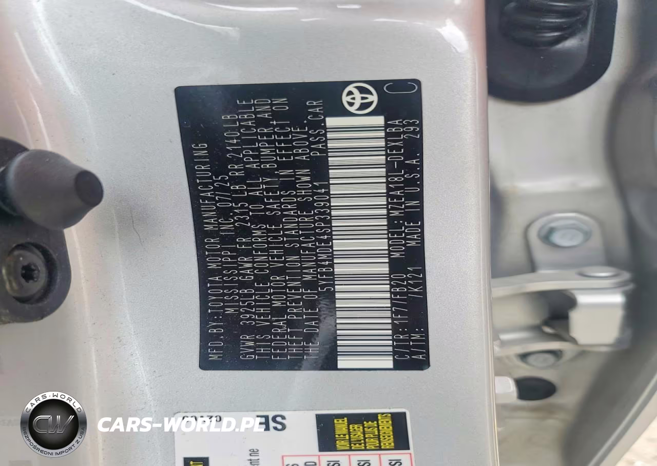 2025 Toyota Corolla Le VIN:5YFB4MDE4SP339041 - 12